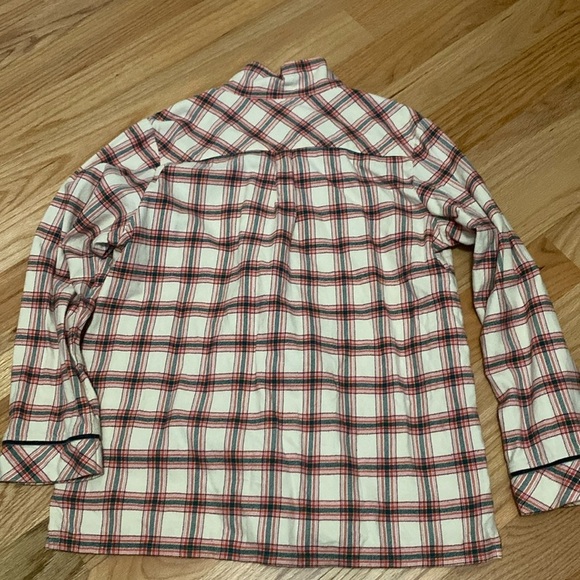 Marine Layer Pajama Top Flannel Classic Red Plaid Womens M warm cozy Winter - Picture 3 of 10
